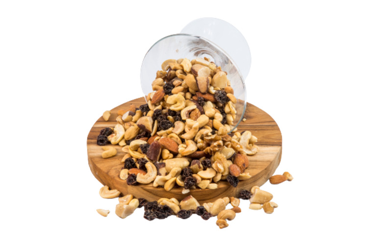 Mix de castanhas com uva